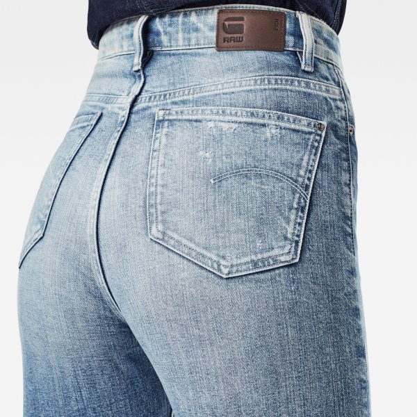 Γυναικείο παντελόνι G-Star RAW Tedie Ultra High Straight Ripped Edge Ankle Jeans | Αυθεντικό