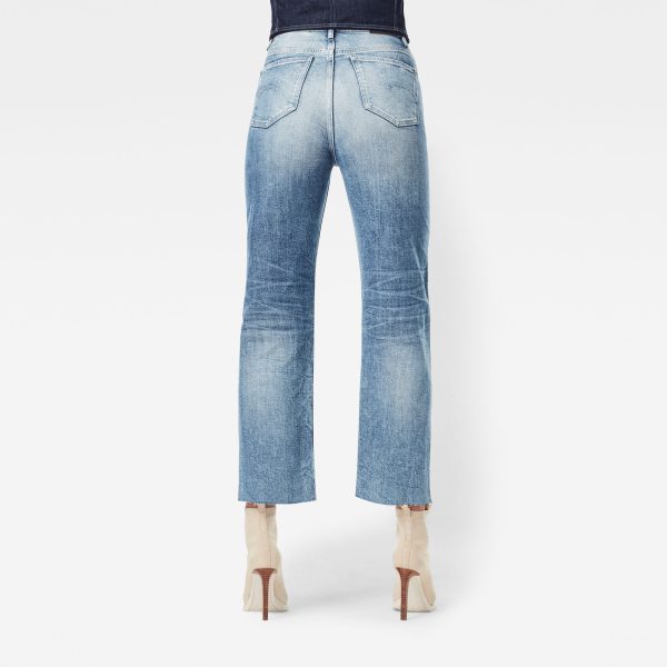 Γυναικείο παντελόνι G-Star RAW Tedie Ultra High Straight Ripped Edge Ankle Jeans | Αυθεντικό
