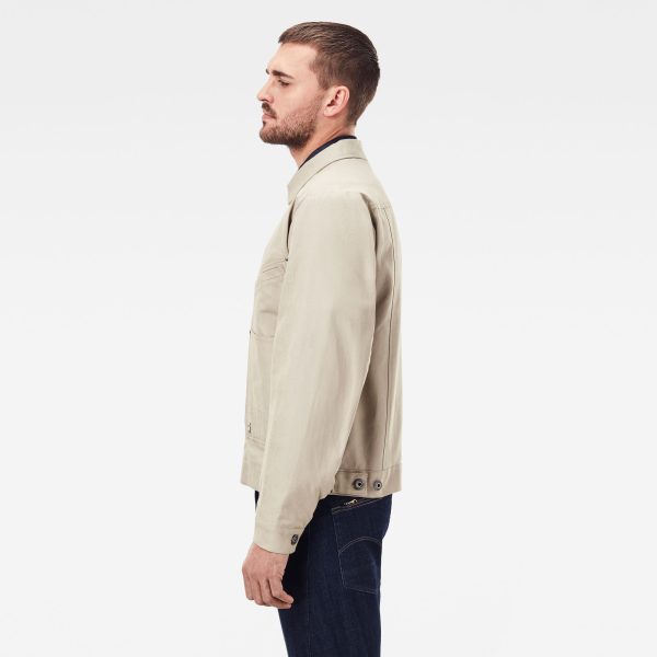 g-star-raw-trucker-jacket-beige-model-side Ανδρικό G-Star RAW Trucker Jacket | Αυθεντικό
