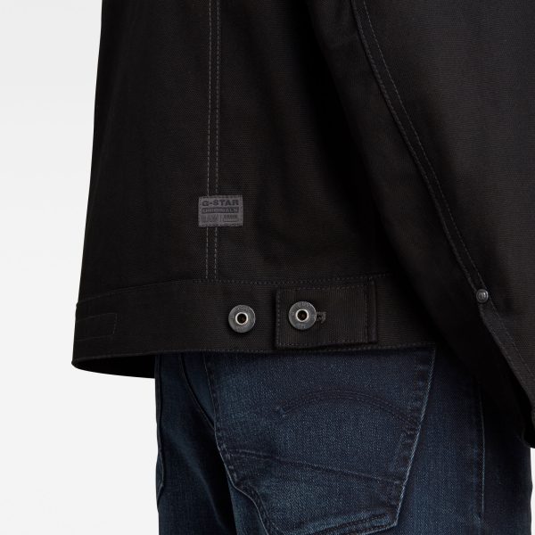 g-star-raw-trucker-jacket-black-detail-shot Ανδρικό G-Star RAW Trucker Jacket | Αυθεντικό