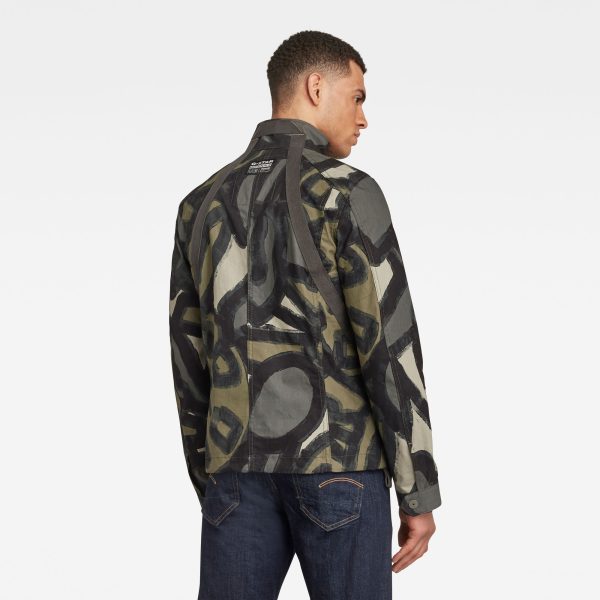 g-star-raw-utility-hb-tape-jacket-multi-color-model-back Ανδρικό G-Star RAW Utility HB Tape Jacket | Αυθεντικό