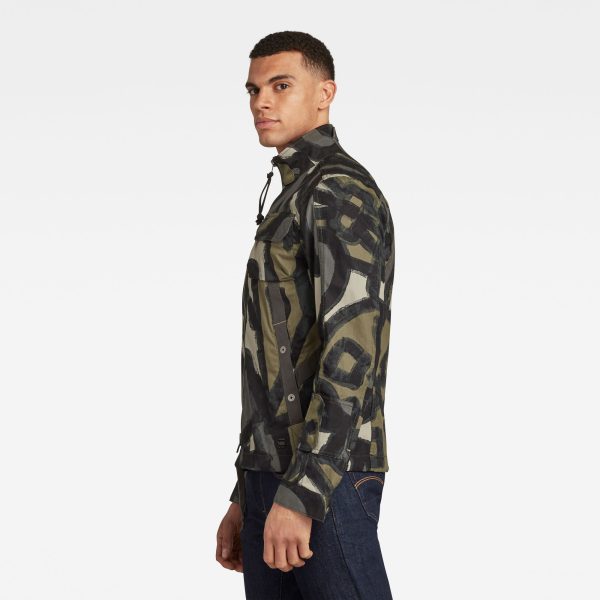g-star-raw-utility-hb-tape-jacket-multi-color-model-side Ανδρικό G-Star RAW Utility HB Tape Jacket | Αυθεντικό
