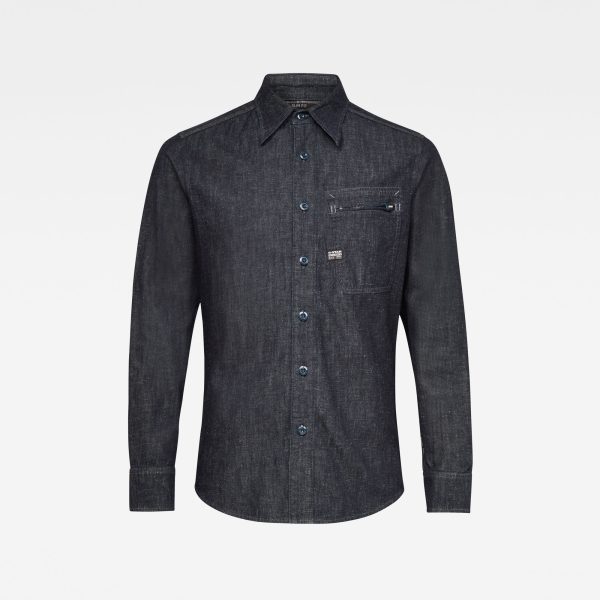 Ανδρικό Πουκάμισο G-Star RAW Zip Pocket Slim Shirt | Αυθεντικό