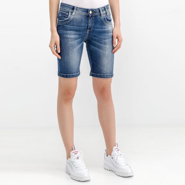 EDWARD JEANS - Γυναικεία jean βερμούδα EDWARD JEANS LIZZY-N μπλε EDWARD JEANS - Γυναικεία jean βερμούδα EDWARD JEANS LIZZY-N μπλε