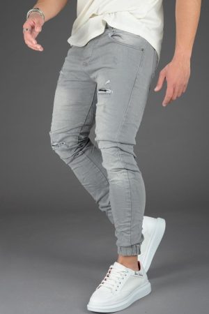 Ben Tailor Shadow ανδρικό γκρι τζιν με φθορές