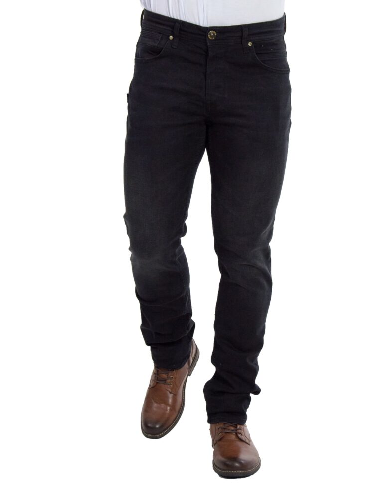 Ανδρικό μαύρο τζιν παντελόνι Denim 2
