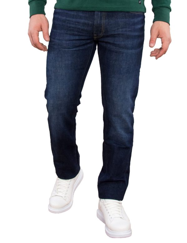 Lee ανδρικό μπλε σκούρο τζιν παντελόνι Regular Straight
