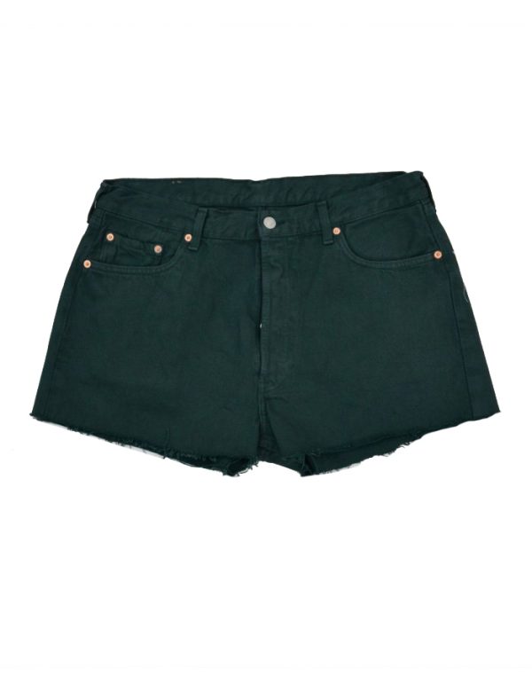 Γυναικείο ψηλόμεσο Vintage σορτς Levis πράσινο