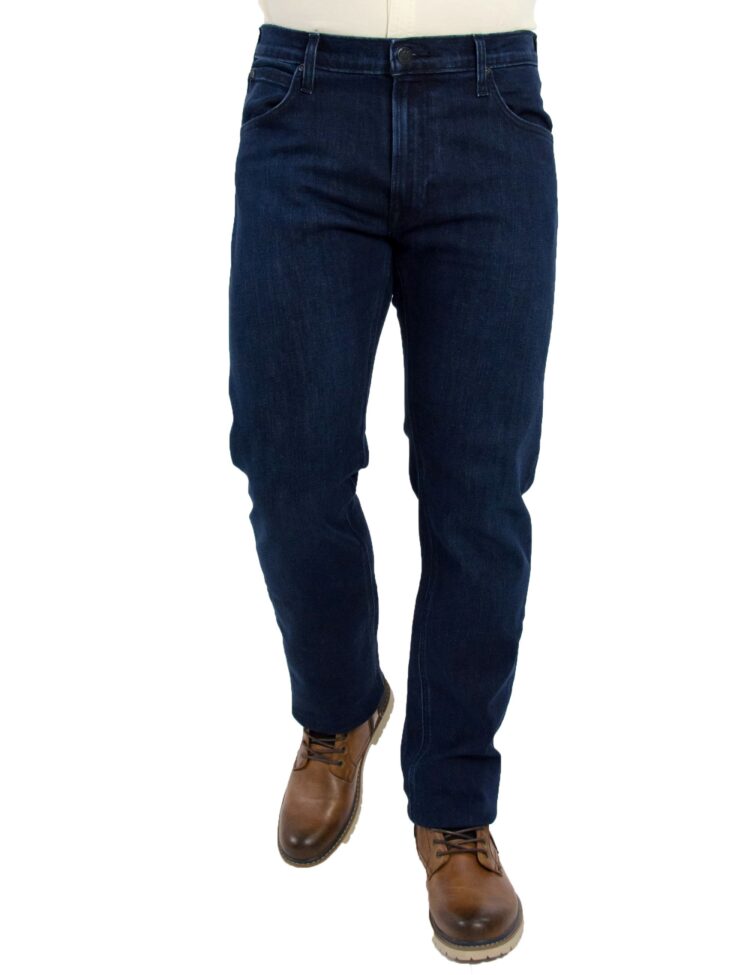Ανδρικό μπλε σκούρο τζιν παντελόνι Daren μεσοκάβαλο 2
