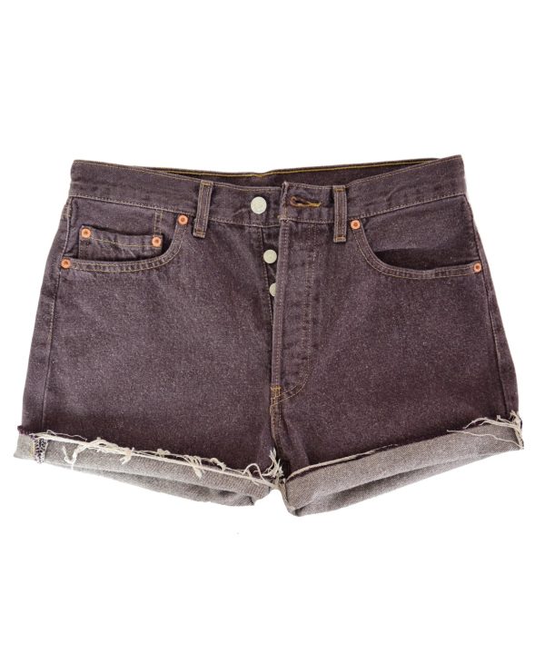 Γυναικείο ψηλόμεσο Vintage σορτς Levis μπορντό