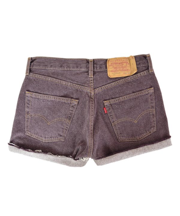 Γυναικείο ψηλόμεσο Vintage σορτς Levis μπορντό
