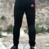 Ανδρικό μαύρο τζιν παντελόνι με λάστιχο Profil 4