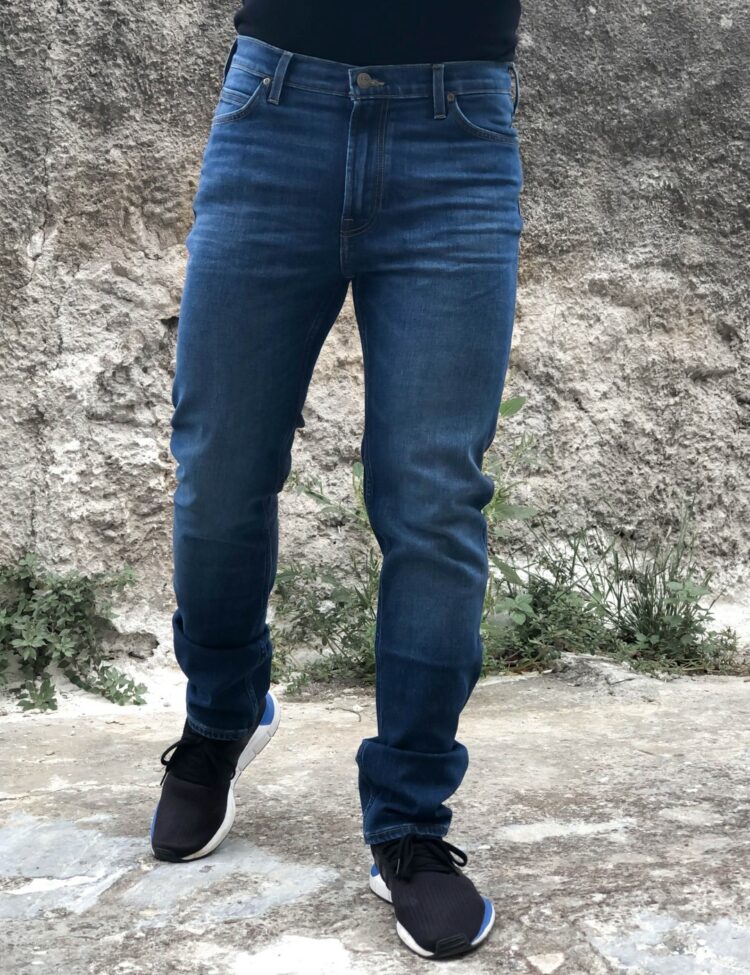 Lee Rider Slim ανδρικό τζιν παντελόνι σκούρο μπλε