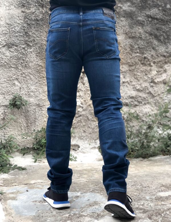 Lee Rider Slim ανδρικό τζιν παντελόνι σκούρο μπλε