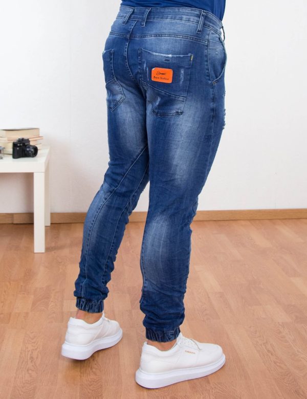 Ben Tailor Jean Harvey ανδρικό μπλε τζιν με φθορές