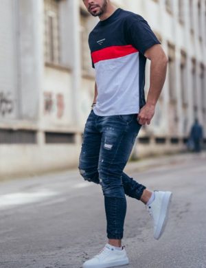 Ben Tailor Jean Morris ανδρικό μπλε τζιν με φθορές