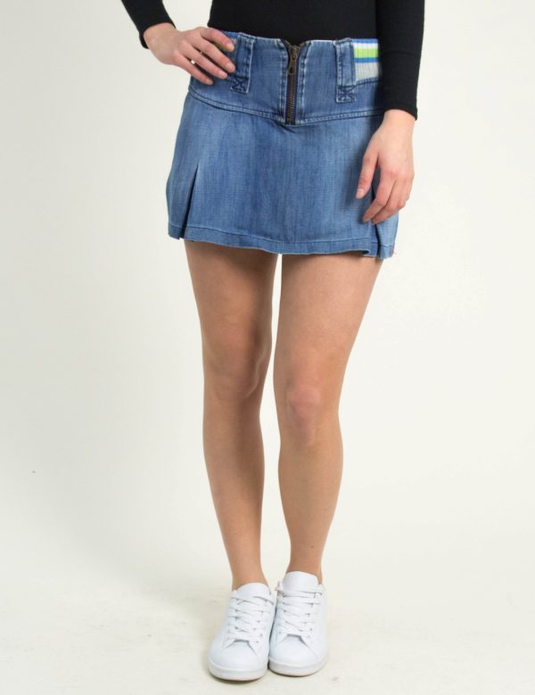 Γυναικεία τζιν κλος φούστα με λάστιχο