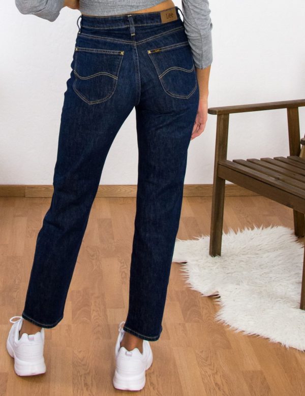 fb_171120_gunaikeia_pantelonia_ufasmatina_jeans_-45 Lee Γυναικείο μπλε τζιν παντελόνι Cropped Straight Carol