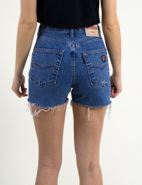 Γυναικείο ψηλόμεσο Vintage Red Rock σορτς μπλε