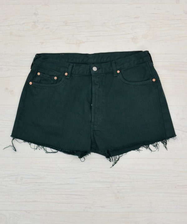 Γυναικείο ψηλόμεσο Vintage σορτς Levis πράσινο