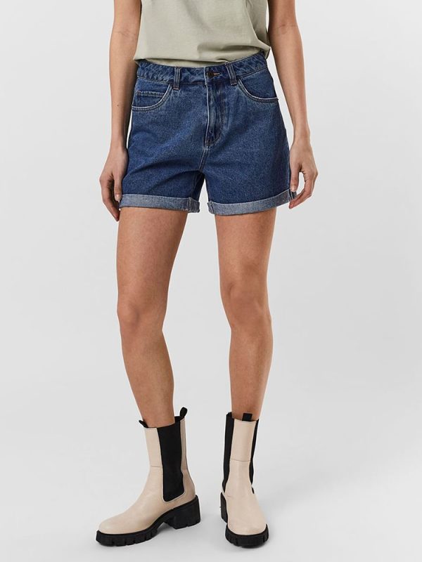 SHORTS VERO MODA VMNINETEEN HR LOOSE SHORTS BLUE VERO MODA