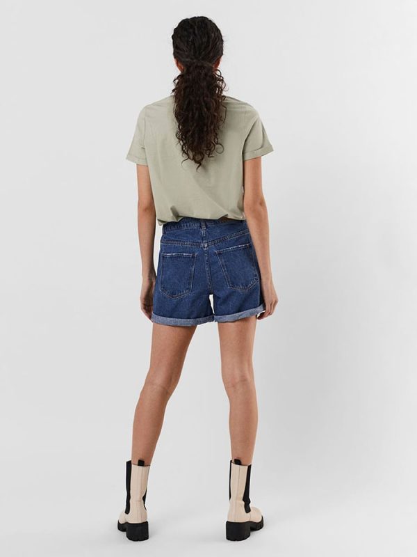 SHORTS VERO MODA VMNINETEEN HR LOOSE SHORTS BLUE VERO MODA