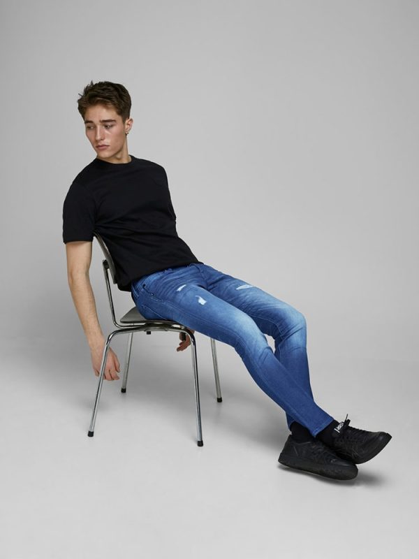 ΑΝΔΡΙΚΟ ΤΖΙΝ JACK & JONES SLIM FIT GLENN FOX AM 992 BLUE DENIM JACK&JONES