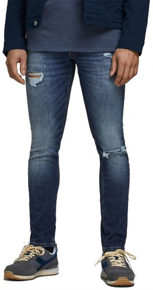 ΤΖΙΝ JACK & JONES GLENN SLIM FIT SUPER STRETCH BLUE JACK&JONES