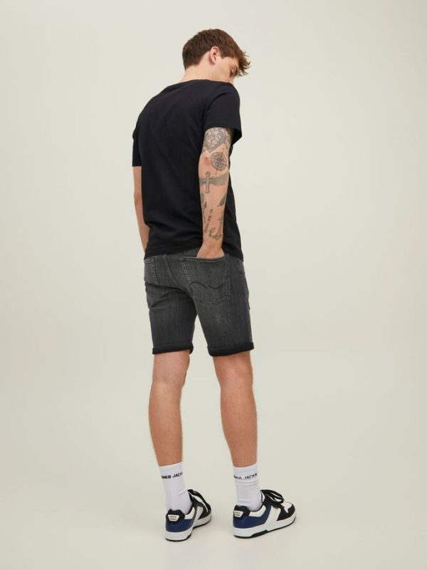 12201627_BlackDenim_004_ProductLarge ΒΕΡΒΟΥΔΑ JACK & JONES JJIRICK JJIORIGINAL SHORTS AM 271 BLACK DENIM JACK&JONES