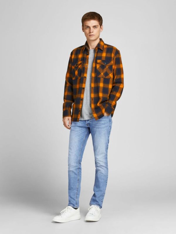 JEANS SLIM JACK & JONES JJIGLENN JJORIGINAL MF 030 BLUE DENIM JACK&JONES