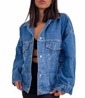 Τζιν τζάκετ mickey με πέρλες (Μπλε) Τζιν τζάκετ mickey με πέρλες (Μπλε)