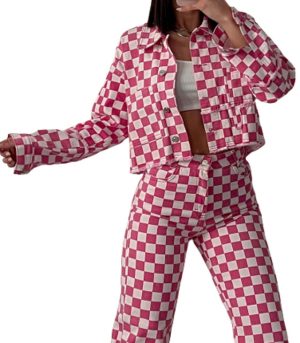 Τζιν τζάκετ chess (Φουξ) Τζιν τζάκετ chess (Φουξ)