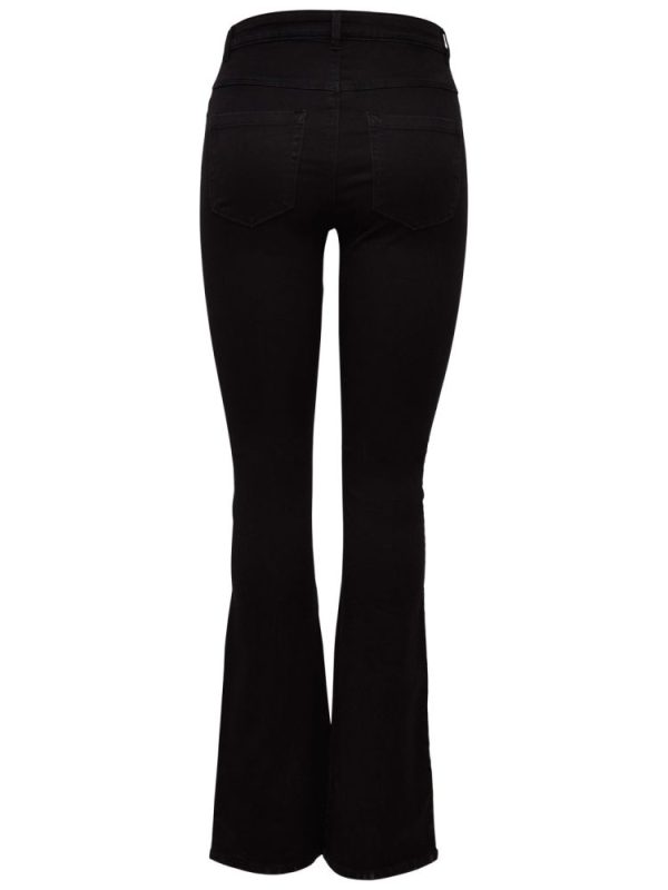 ΓΥΝΑΙΚΕΙΟ ΤΖΙΝ ONLY ONLROYAL HIGH SWEET FLARED 600 BLACK DENIM ONLY