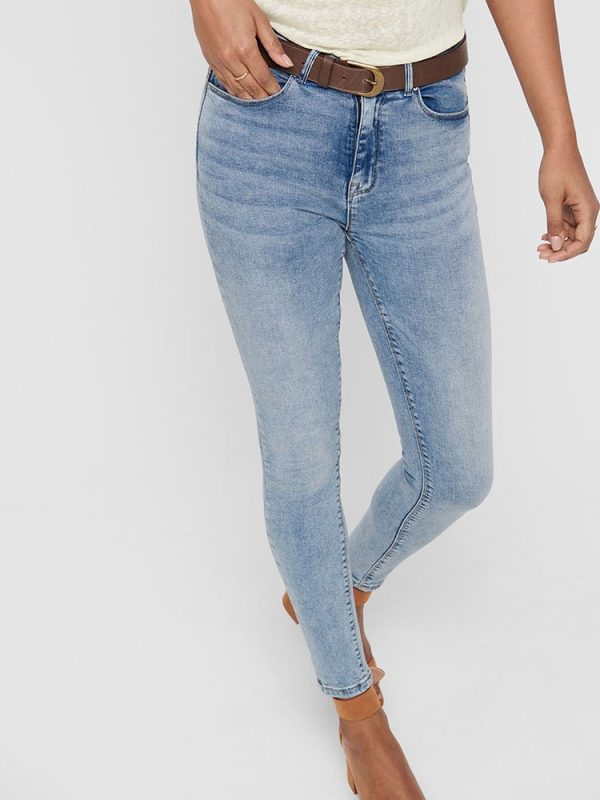 ΤΖΙΝ ONLY PAOLA LIFE HIGH WAIST SKINNY LIGHT BLUE ONLY