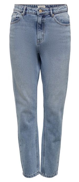 ΤΖΙΝ ONLY KELLY LIFE HIGHWAIST MOM BLUE DENIM ONLY
