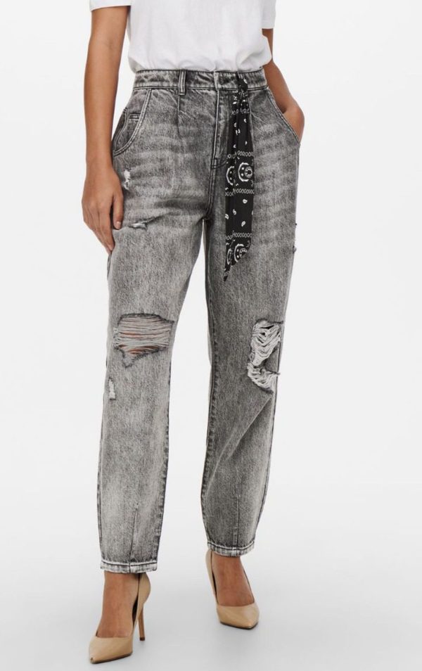 Only Balloon Γυναικείο Jeans  Μαύρο
