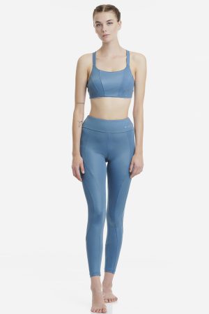 ΓΥΑΛΙΣΤΕΡΟ ΨΗΛΟΜΕΣΟ ΑΘΛΗΤΙΚΟ ΚΟΛΑΝ ΓΥΜΝΑΣΤΙΚΗΣ - MAJESTIC BLUE - 438}