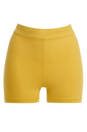 ΜΟΝΟΧΡΩΜΟ ΚΟΝΤΟ ΓΥΝΑΙΚΕΙΟ ΚΟΛΑΝ ΣΤΥΛ ΠΟΔΗΛΑΤΙΚΟ - MUSTARD - 505