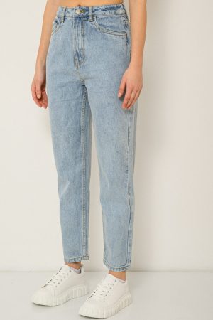 Mom fit ντένιμ (LIGHT BLUE)