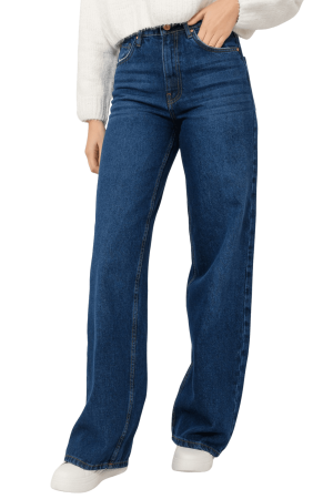 Wide leg ντένιμ (D.BLUE)