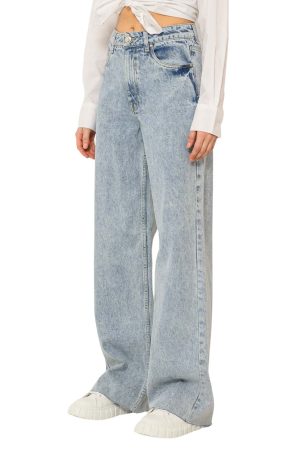 Wide leg ντένιμ (LIGHT BLUE)