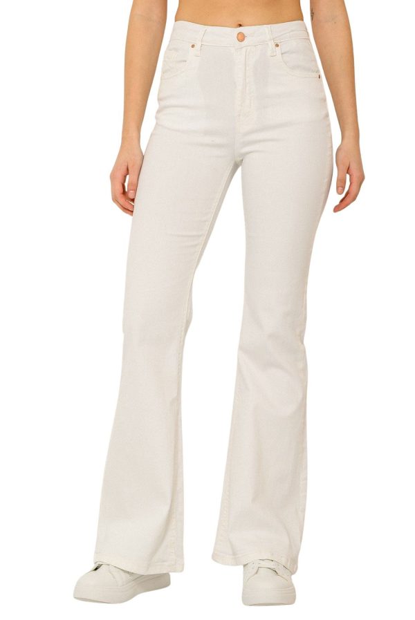 Bootcut ντένιμ (WHITE)