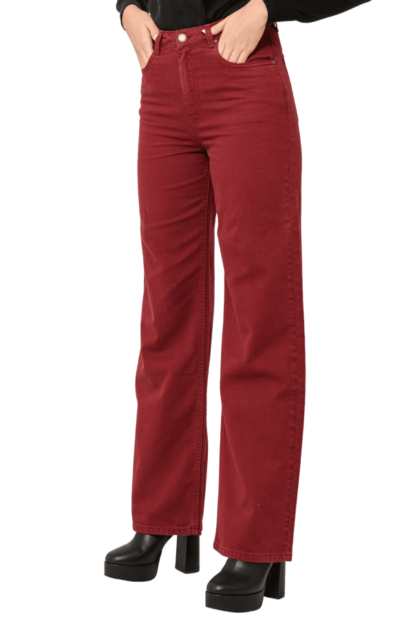 Wide leg ντένιμ (WINE)