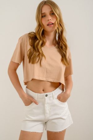 Ντένιμ σορτς με ξέφτια (WHITE)