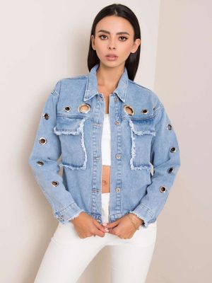 Μπλε Jean Μπουφαν Με Τρουκς