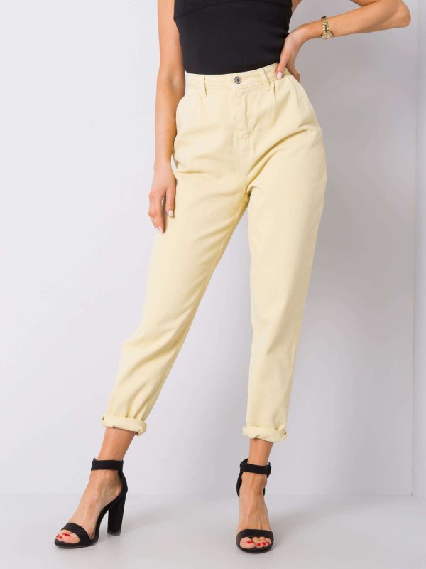 Κιτρινο Mom Fit Jean