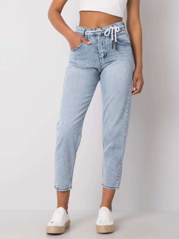 Μπλε Ψηλομεσο Mom Fit Jean