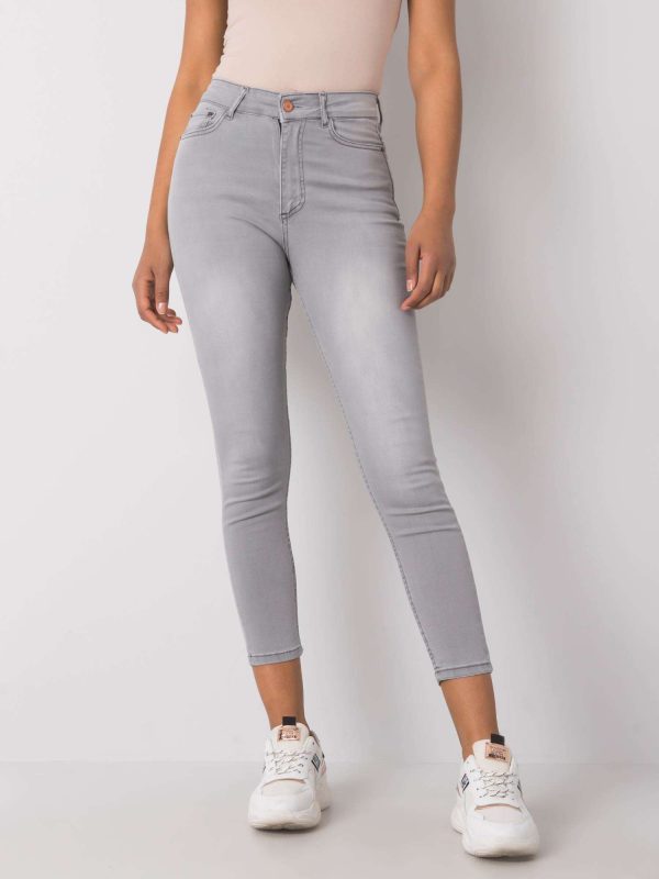 Γκρι Slim Fit Jean Παντελονι