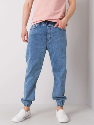 Μπλε Jean Jogger Παντελονι