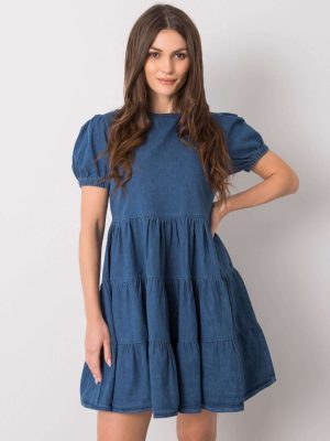 Μπλε Jean Loose Μινι Φορεμα